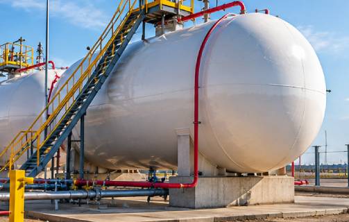 LPG Propane storage vessel